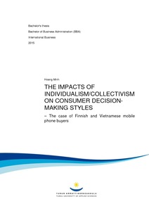 The impacts of individualism collectivism on consumer decision