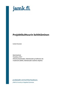 Projektikulttuurin kehitt minen Theseus