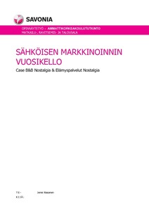 Sähköisen Markkinoinnin Vuosikello : Case : B&B Nostalgia Ja ...