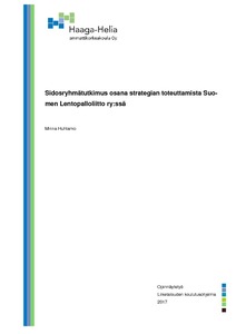 Sidosryhmätutkimus osana strategian toteuttamista Suomen Lentopalloliitto  ry:ssä - Theseus