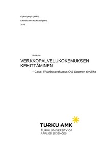 Verkkopalvelukokemuksen kehittäminen : case: If Vahinkovakuutus Oyj, Suomen  sivuliike - Theseus