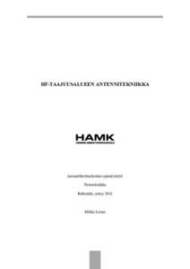 HF-taajuusalueen antennitekniikka - Theseus