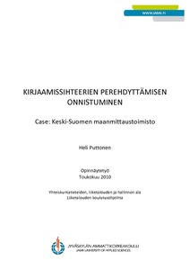 Kirjaamissihteerien perehdyttämisen onnistuminen : Case: Keski-Suomen  maanmittaustoimisto - Theseus