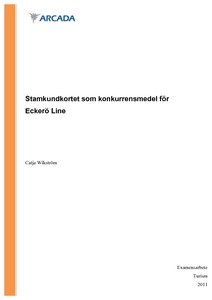 Stamkundkortet som konkurrensmedel för Eckerö Line - Theseus