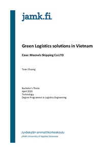 thesis topics on green logistics