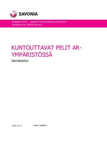 Kuntouttavat pelit AR-ympäristössä - Theseus