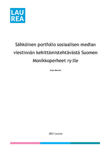 Sähköinen portfolio sosiaalisen median viestinnän kehittämistehtävästä Suomen  Monikkoperheet ry:lle - Theseus