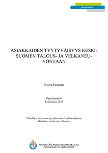 Asiakkaiden tyytyväisyys Keski-Suomen talous- ja velkaneuvontaan - Theseus
