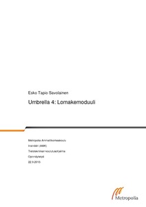 Umbrella 4: Lomakemoduuli - Theseus